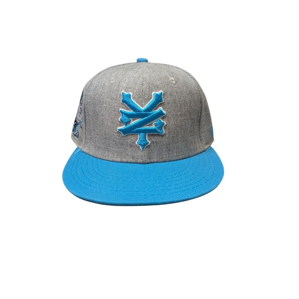 Zoo York Hat Baseball Cap SnapBack Grey Blue Wool Blend